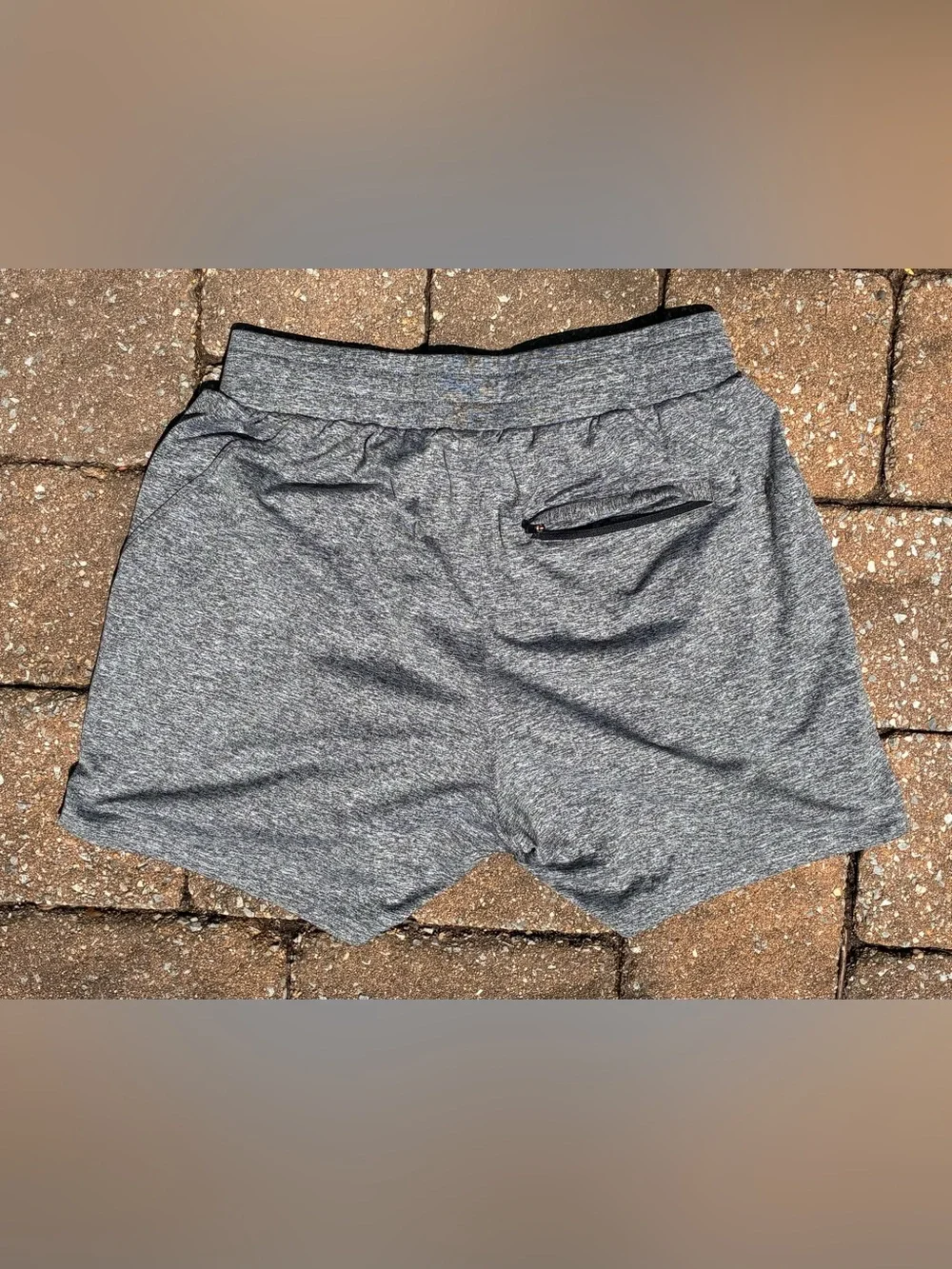 Men's Athletic Shorts - Gray Performance Training Shorts - Medium